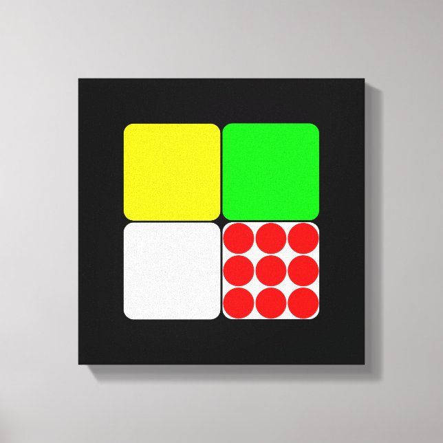 Tour de France Jerseys 3 Black Canvas Print (Front)