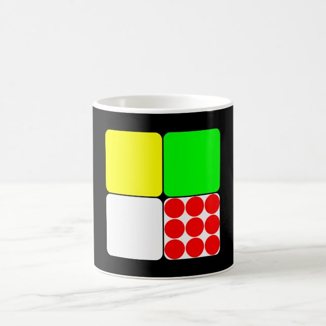 Tour de France Jerseys 3 Black Coffee Mug (Center)