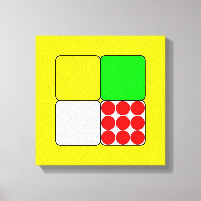 Tour de France Jerseys 3 Yellow Canvas Print (Front)