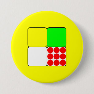 Tour de France Jerseys 3 Yellow Inch Round Button