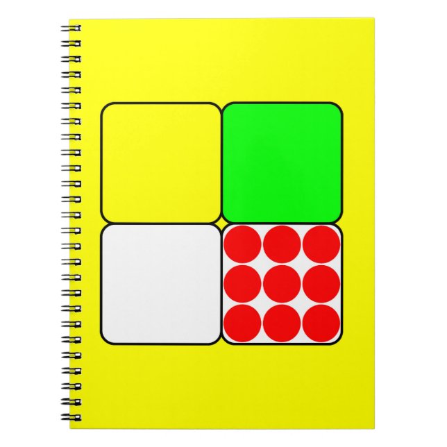Tour de France Jerseys 3 Yellow Notebook (Front)