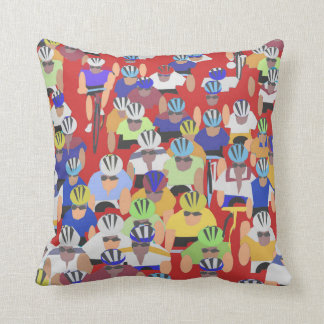 Tour de France throw pillow