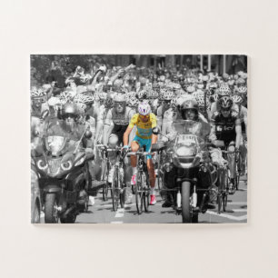 Tour de France Yellow Jersey Peloton Cycling Race Jigsaw Puzzle