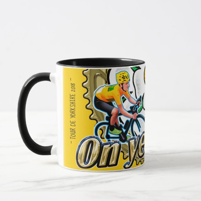 Tour de Yorkshire 2018 : une tasse à café "On yer  (Gauche)