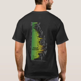 Tour Divide Elevation Profile t-shirt (Sideways)