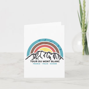 Tour Du Mont Blanc Finisher Chamonix France Hiking Card