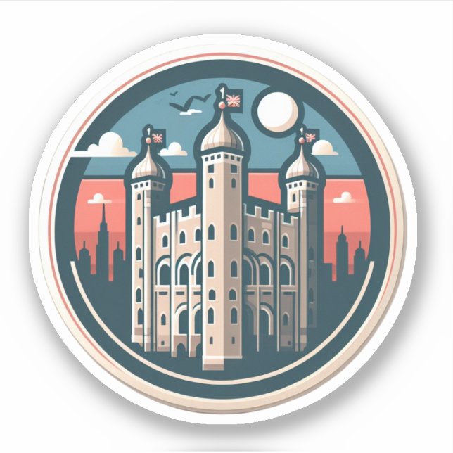 TOUR DU Sticker LONDRES (Devant)