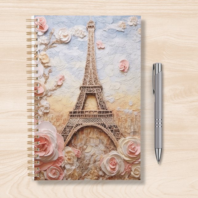 Tour Eifel Paris France Floral rose (Créateur téléchargé)