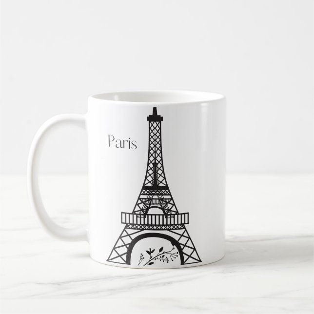 Tour Eiffel Bonjour Paris Mug (Gauche)