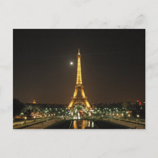 Tour Eiffel @ Carte postale de nuit