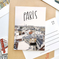 Tour Eiffel Carte Postale Lettre Manuscrite Paris