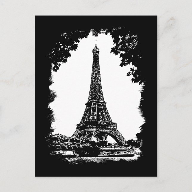 Tour Eiffel, carte postale Paris (Devant)