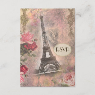 Tour Eiffel et roses chics minables RSVP
