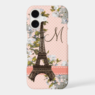 Tour Eiffel Fleur de Cerisier Monogrammée