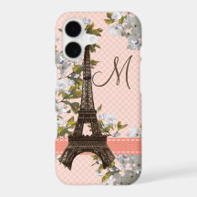 Tour Eiffel Fleur de Cerisier Monogrammée
