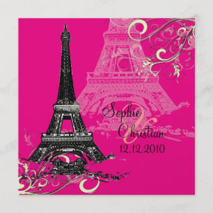 Tour Eiffel + invitations aux mariages