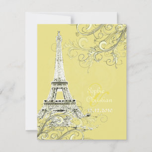 Tour Eiffel + invitations aux mariages