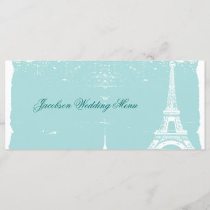 Tour Eiffel Mariage Menus