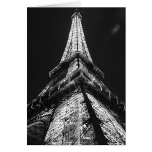 Tour Eiffel Noir Blanc Paris Europe Voyage