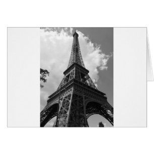 Tour Eiffel noir et blanc à Paris
