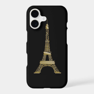 Tour Eiffel noir et or français