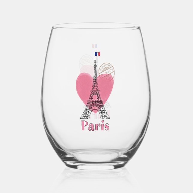 Tour Eiffel Paris Design Verre sans charme (Recto)