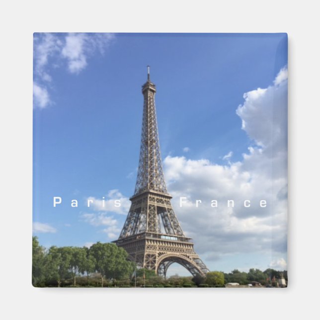 Tour Eiffel Paris France Magnet de souvenirs (Devant)