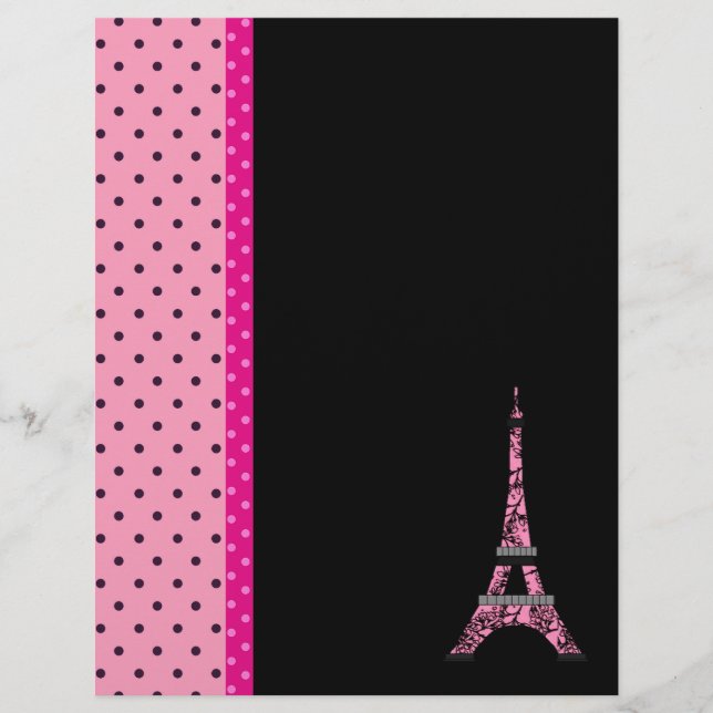 Tour Eiffel Paris Thème Scrapbook Papier (Devant)