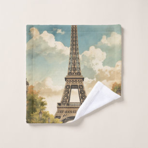 Tour Eiffel Paris Voyage Style Rétro Art Vintage