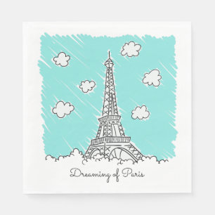 Tour Eiffel - serviettes en papier