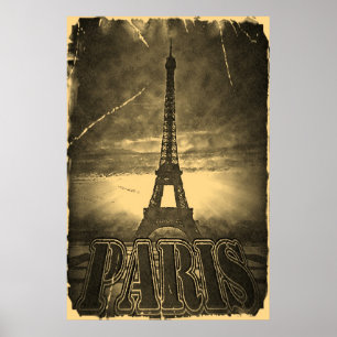 Tour Eiffel vintage Paris #2 Affiches