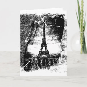 Tour Eiffel vintage Paris - Carte de voeux