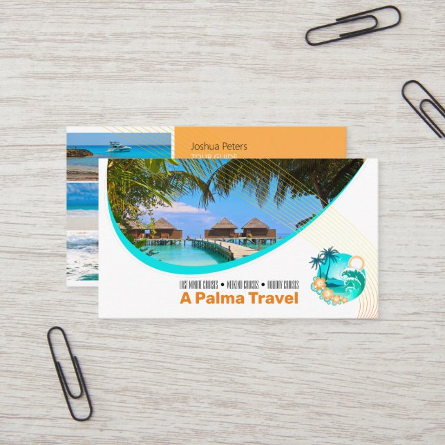 Tour Guide | Best Vacations Business Card (Front/Back In Situ)