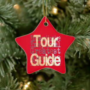 Tour Guide Extraordinaire Ceramic Ornament