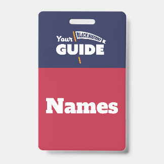 Tour Guide Name Tags - Orange Badge
