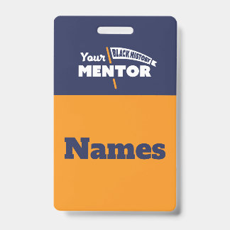 Tour Guide Name Tags - Orange Badge
