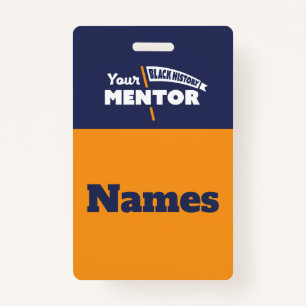Tour Guide Name Tags - Orange Badge