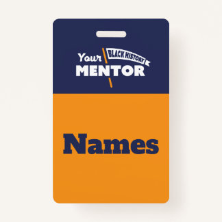 Tour Guide Name Tags - Orange Badge