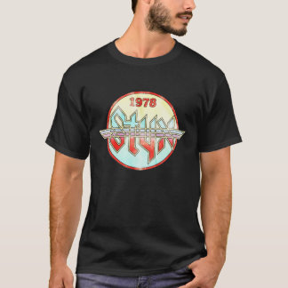 Tour Music Gift American STYX Circle 1978 World Co T-Shirt
