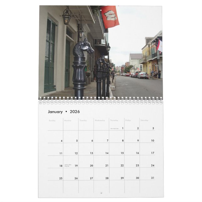 Tour of French Quarter - 2010 Calendar (Jan 2026)