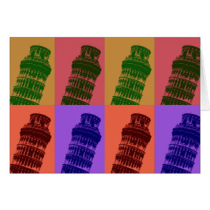 Tour penchée de Pise Pop Art