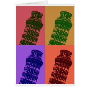 Tour penchée de Pise Pop Art