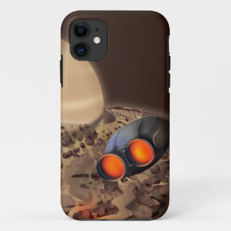Tour the rings of Saturn Travel poster. iPhone 11 Case