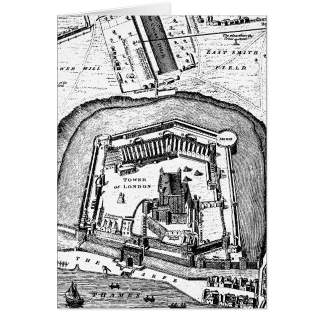 Tour vintage de 1800s de rétro carte Angleterre de (Devant)