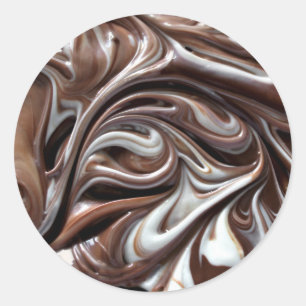 tourbillon de chocolat gros autocollants