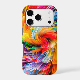 Tourbillon Moderne Abstrait Arc-en-Ciel Vibrant