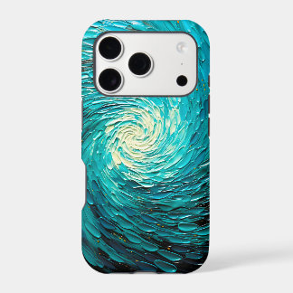 Tourbillon océan turquoise Abstrait
