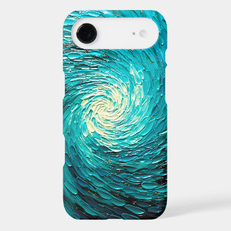 Tourbillon océan turquoise abstrait