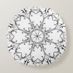 Tourbillonnant dans le vent rond coussin jetable