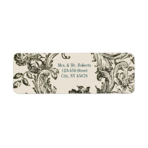 tourbillons élégants Vintage lys fleuri mariage de